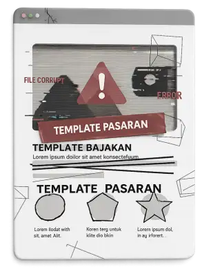 Contoh template pasaran dan bajakan