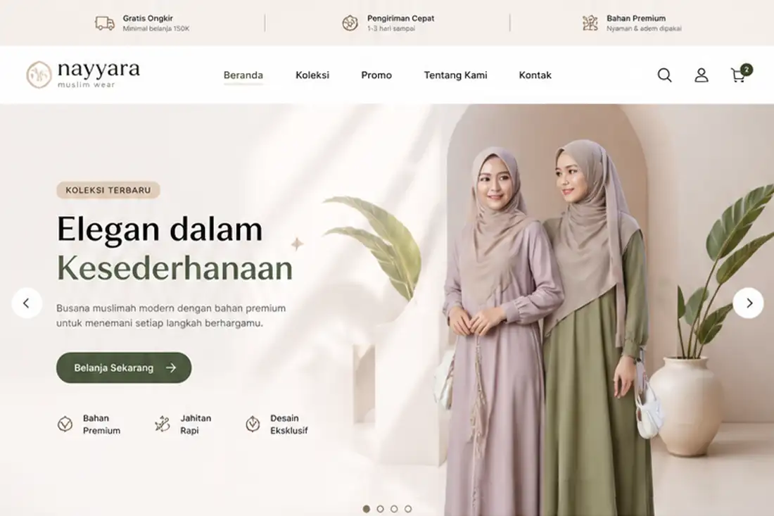 Preview template Online Shop Fashion