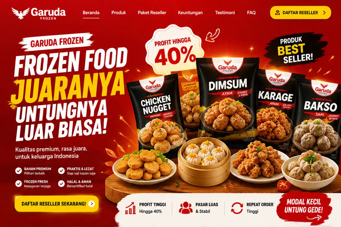 Preview template Web Frozen Food
