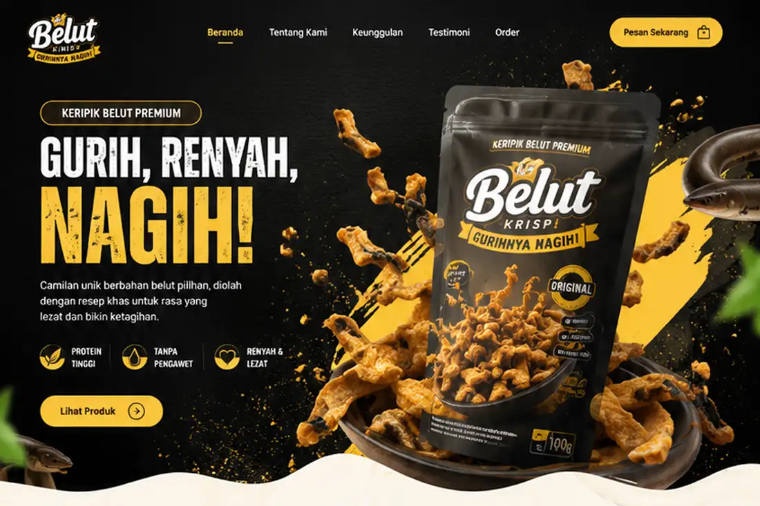 Preview template Snack Camilan