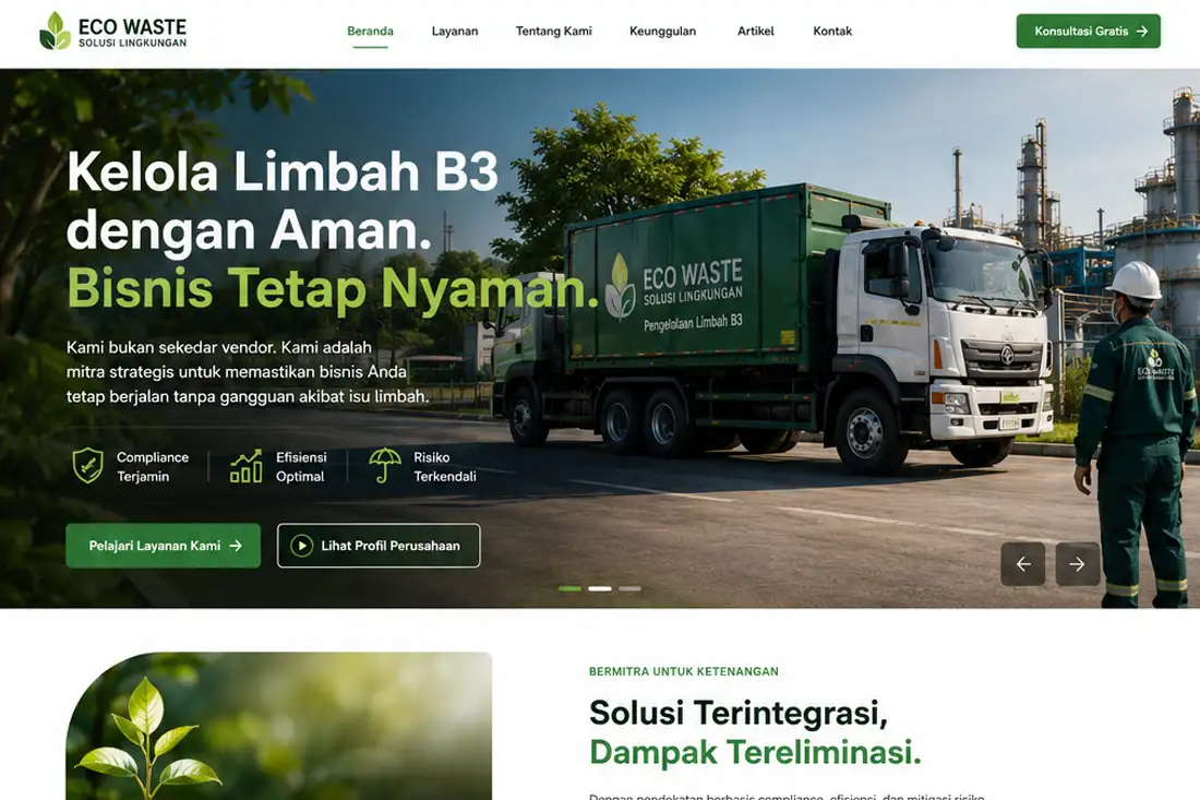 Preview template Web Company Profile