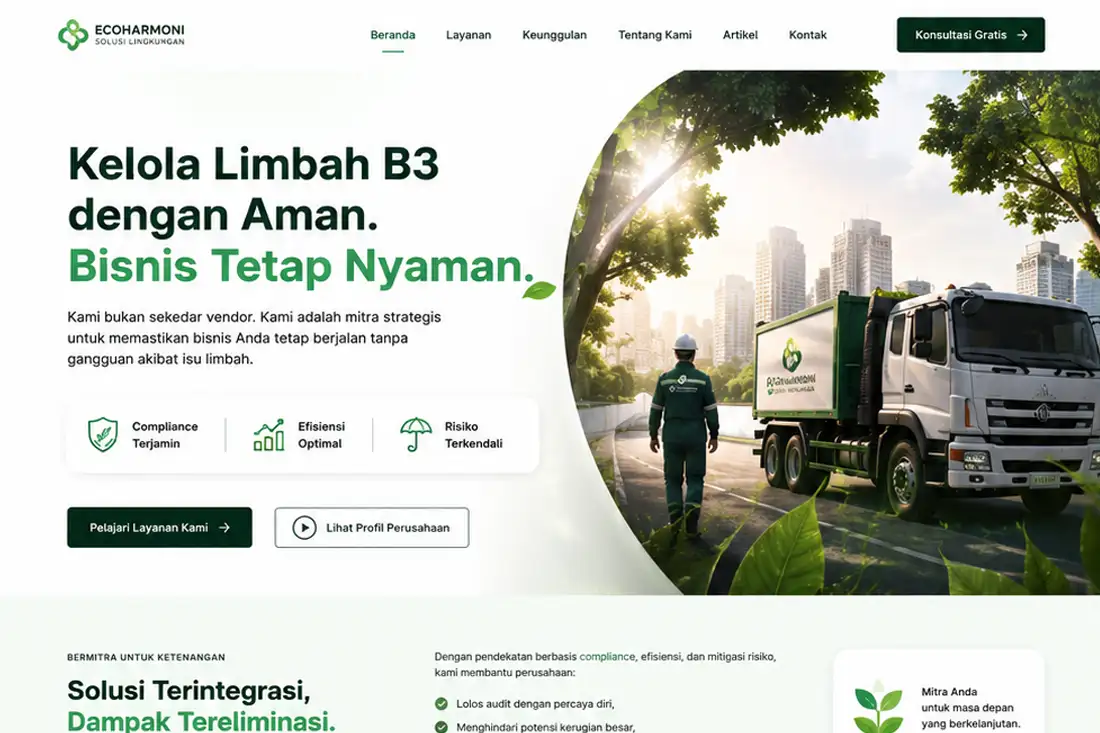 Preview template Web Profil Usaha