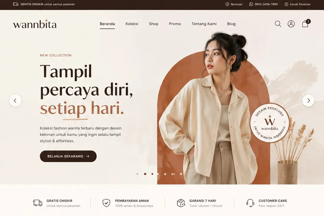 Preview template Online Shop Fashion