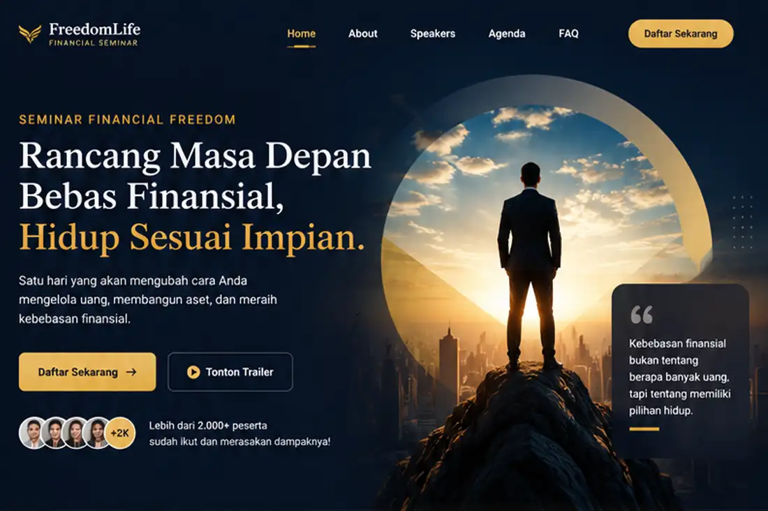 Preview template Website Seminar